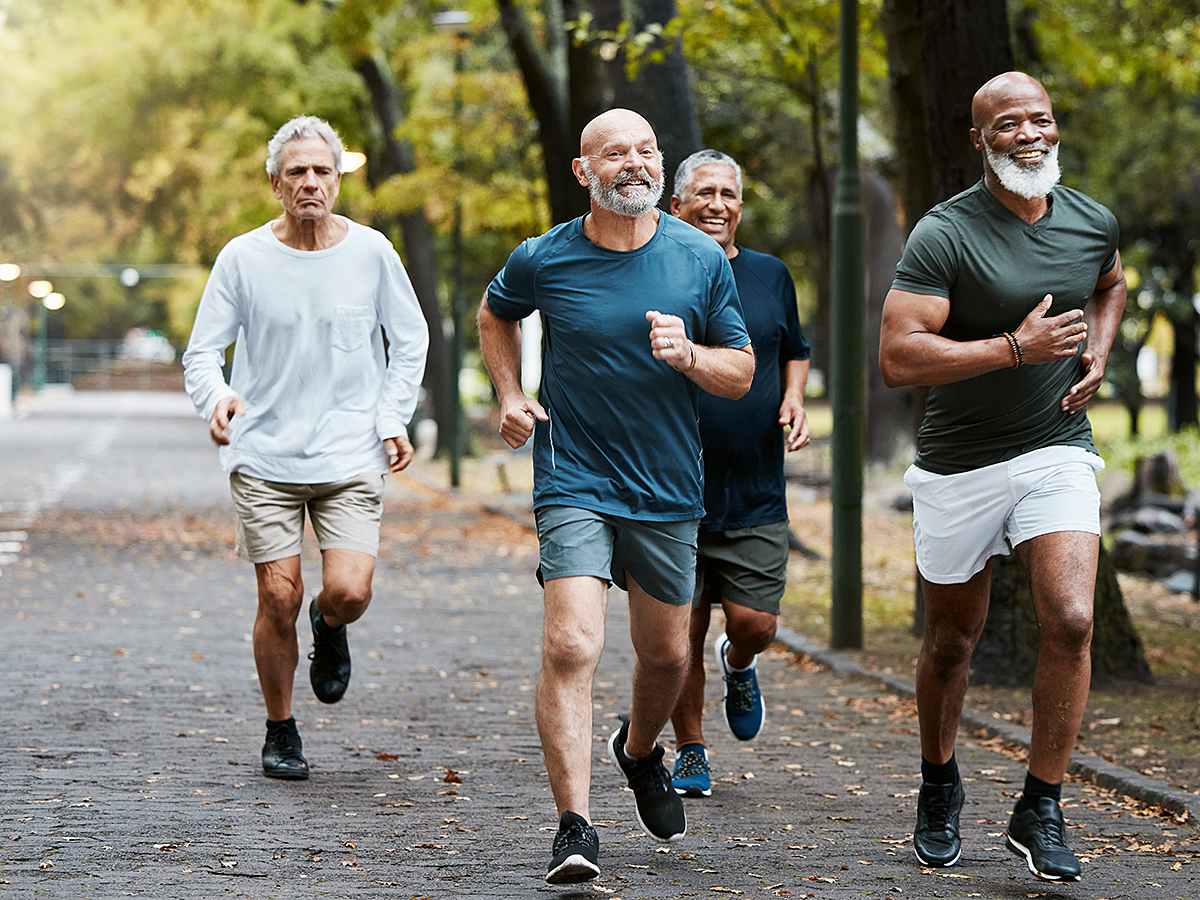 older men running