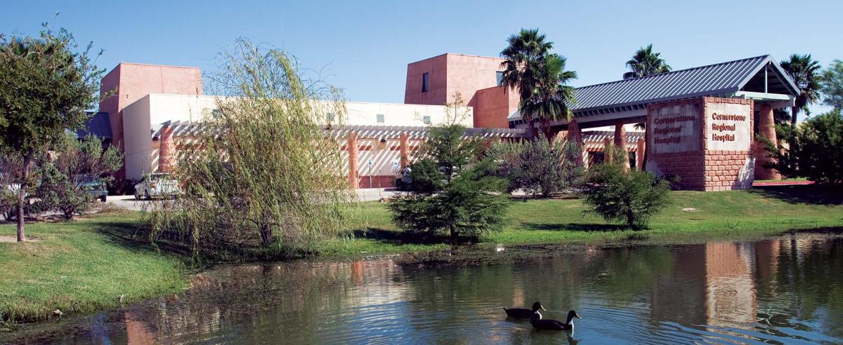 Foto de la instalación del hospital regional de Cornerstone