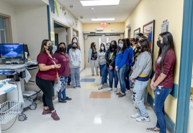 South Texas Health System Employees Meet With PSJA I.S.D. Healthcare Students to Offer Career Advice