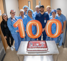 Group celebration of Dr Rodriguez 