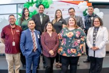 All the panelists at the education event