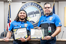 South Texas Health System Recognizes Two City of Pharr EMS First Responders With its Hometown Heroes Award